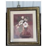 Floral wall hanging art