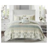 Madison Park Willa 100% Cotton Quilt Set Floral