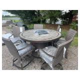New 7pc sunbrella patio table and chairs. With
