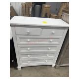 Scratch/Dent 6 drawer white dresser