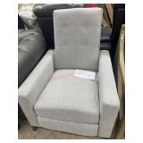 Damaged abbyson living grey colby fabric pushback