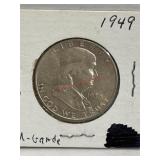 1949 Franklin half dollar