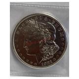 1921 "S" Morgan silver dollar consigner labeled