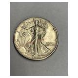 1941 "D" walking liberty half dollar
