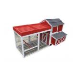 Zoo villa red barn chicken coop