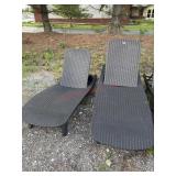 1 damaged/1 scratch/dent chase lounge chairs