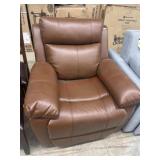 Scratch and dent brown electric recliner