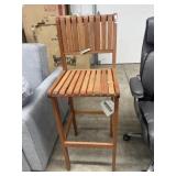 New teak wood bar stool