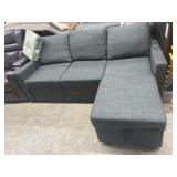 Damaged Abbyson Living blue-grey sectional
