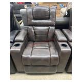 New Abbyson Living brown power theater recliner