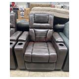 New Abbyson Living brown power theater recliner