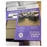 Select surfaces composite deck tiles 8 tiles per