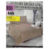 Marina full queen quilt set
