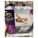 Serta 4" full mattress topper