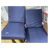 2 outdoor seating cushions