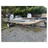 1992 bass tracker boat with 40hp motor