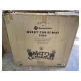 Members mark merry Christmas sign untested