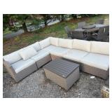 Scratch and dent seven piece sectional