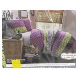 Lush decor 3 piece full queen quilt set
