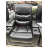 New Abbyson Living Black Power Theater Recliner