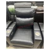 Scratch/Dent Black leather reclining theater