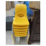 6 stacking children chairs
