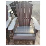 New gray Adirondack chair