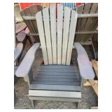 New Grey Adirondack chair