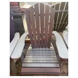 New gray Adirondack chair