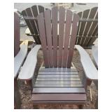 New gray Adirondack chair