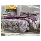 Intelligent design full queen comforter set