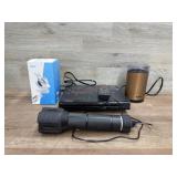 Dvd player coffee grinder security camera and