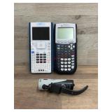 2 Texas Instruments calculators and visprotrail