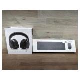 Alien ware gaming headset and wireless keyboard