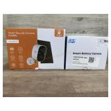 2 smart security camera one solar one battery