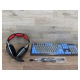 Durgod keyboard and gaming headset