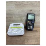 Brother label maker and TI 83 plus graphing
