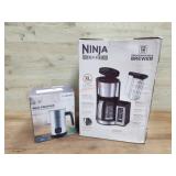 Ninja coffee maker, Yowhick milk frother 2 items
