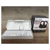 Wireless headphones and wireless keyboard and