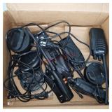 Lot of 5 walky talkies with charging base