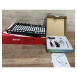 Akai hardware controller and wireless microphone