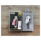 Wahl trimmer and Panasonic shaver