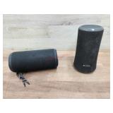2 bluetooth speakers