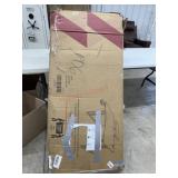 Wooden desk topper. We did not open to verify
