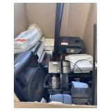 Skid of electronics. Printers. Coffee makers.