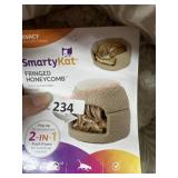 Smartykat fringed honeycomb convertible cat bed