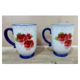 4 pioneer woman heritage floral oversized mugs