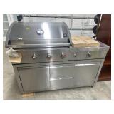 Members mark propane grill with griddle and