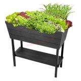 Keter wood look elevated garden bed