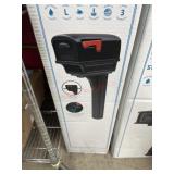 Gentry black plastic mailbox & post kit